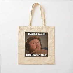 Caseoh haar Meme Cotton Tote Bag