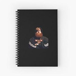 Caseoh Face, Black woody, caseoh Hair, caseoh's kitty Spiral Notebook