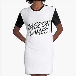 Caseoh Merch CaseOh ゲーム グラフィック Tシャツ ドレス