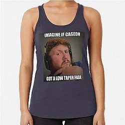 CASEOH HAIR MEME Racerback Tank Top
