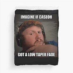 Caseoh Haar Meme Bettbezug