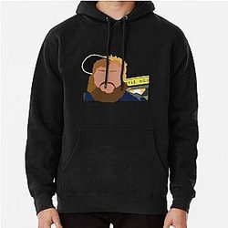 CaseOh  Caseoh Waffle House Iconic Artwork Pullover Hoodie