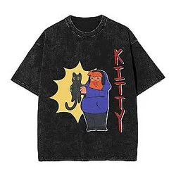 Vintage KITTY Graphic PTTT1809 Washed  CaseOh T-Shirts