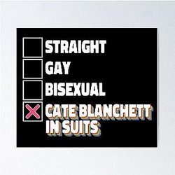 Cate Blanchett in Suits Poster