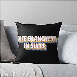 Cate Blanchett Suits Throw Pillow