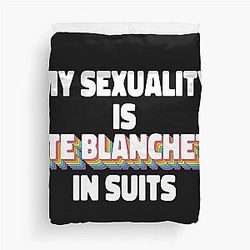 My Sexuality Is Cate Blanchett In Suits Rainbow Duvet