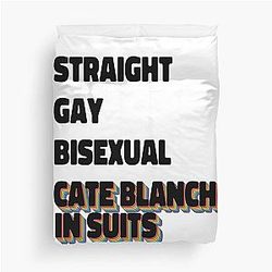 Cate Blanchett Suits Duvet Cover