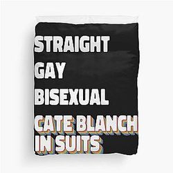 Cate Blanchett in Suits Duvet Cover
