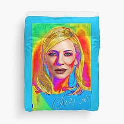 Pop Art Cate Blanchett Hollywood Glamour Series Duvet Cover