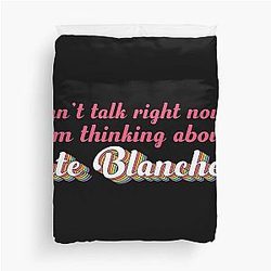 Can't talk right now, thinking about Cate Blanchett Duvet Cover