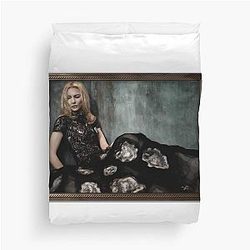 Cate Blanchett Oil Painting Duvet Cover