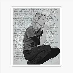 Cate Blanchett Black and White Sticker