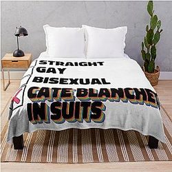 Cate Blanchett in Suits Throw Blanket