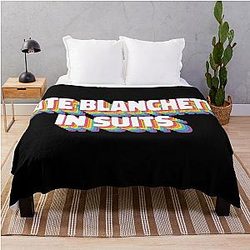 Cate Blanchett in Suits Throw Blanket
