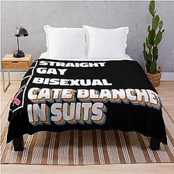 Cate Blanchett in Suits Throw Blanket