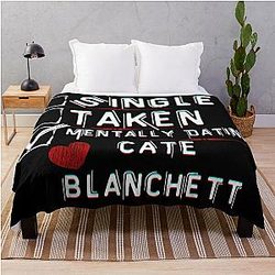 Mentally Dating Cate Blanchett Throw Blanket
