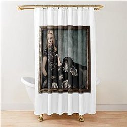 Cate Blanchett Oil Painting Shower Curtain