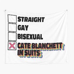 Cate Blanchett in Suits Rainbow Tapestry