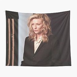Cate Blanchett in a Suit Photoshoot Tapestry