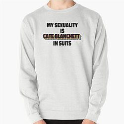 Cate Blanchett in Suits Rainbow Pullover