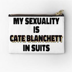 Cate Blanchett In Suits Zipper Pouch