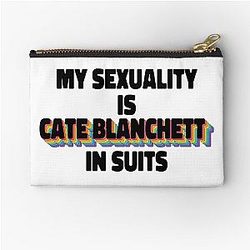 My Sexuality is Cate Blanchett in Suits Rainbow Pouch