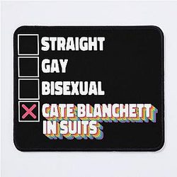 Cate Blanchett In Suits Mouse Pad