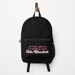 Cant talk right now I'm thinking about Cate Blanchett Backpack