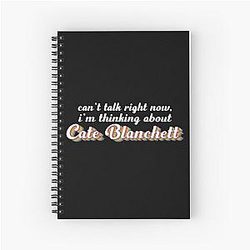 Cate Blanchett Spiral Notebook