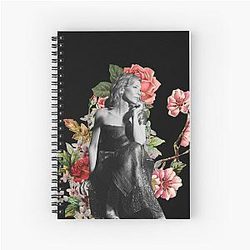 Cate Blanchett with Flowers Spiral Notebook