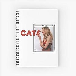 Cate Blanchett font Spiral Notebook