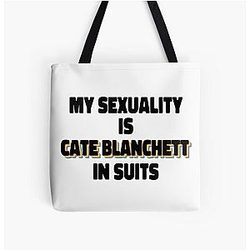 My Sexuality Is Cate Blanchett In Suits Tote Bag