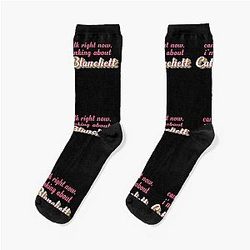 Can't talk right now, thinking about Cate Blanchett Socks