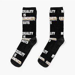 My Sexuality Is Cate Blanchett in Suits Rainbow Socks