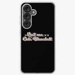 Rail Soft Case for Samsung Galaxy with Kate Blanchett portrait design