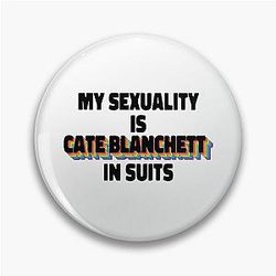 My Sexuality Is Cate Blanchett In Suits With A Rainbow Pin