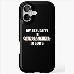 My Sexuality Is Cate Blanchett in Suits Rainbow iPhone Tough Case