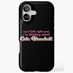 Cant talk right now, thinking about Cate Blanchett iPhone tough case.