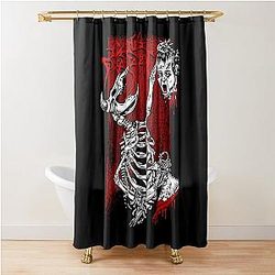 Cattle Decapitation Merch Frankenstein Head Shower Curtain