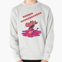Cattle Decapitation Pink Pullover Sweatshirt