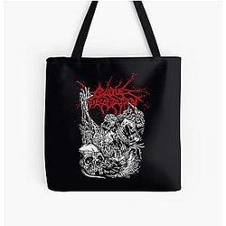 Cattle Decapitation 디자인 모든 위에 인쇄 끈 부대