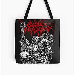 Cattle Decapitation 디자인 클래식 토트 백