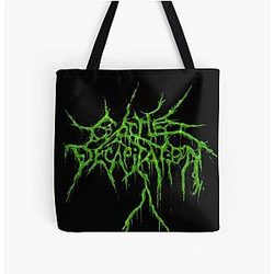 Cattle Decapitation 모든 위에 인쇄 Tote 부대