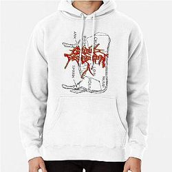 Cattle Decapitation Beef Cut 로고 풀 오버 후드