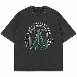Caylus X Kingdom Kids Aura Hands TTPM2104 Washed Caylus T-Shirt