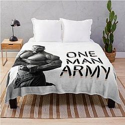 Chris Bumstead Blanket - Cbum, ONE MAN ARMY Throw Blanket RB2-2704