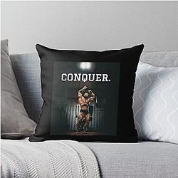 Chris Bumstead Pillows - Chris Bumstead -CBUM GYM motivation Throw Pillow RB2-2704