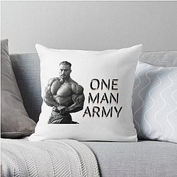 Chris Bumstead Pillows - Cbum, ONE MAN ARMY Throw Pillow RB2-2704