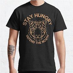 Chris Bumstead T-Shirts - Cbum | stay hungry defend the north Classic T-Shirt RB2-2704