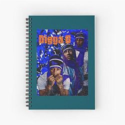 Central Cee Digga D Graphic design     Spiral Notebook
